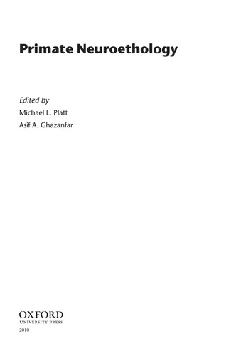 Cubierta de «Primate neuroethology»