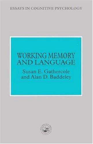 Cubierta de «Working Memory And Language»