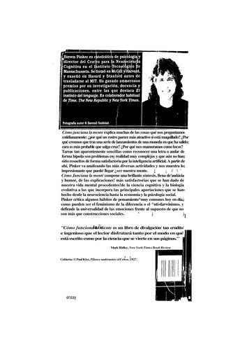 Cubierta de «Como Funciona LA Mente»