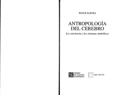 Cubierta de «Antropología del cerebro»