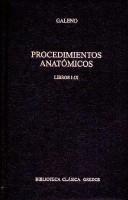 Cubierta de «Procedimientos Anatomicos»