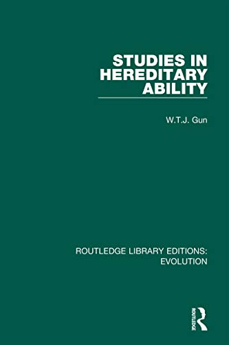 Cubierta de «Studies in Hereditary Ability»