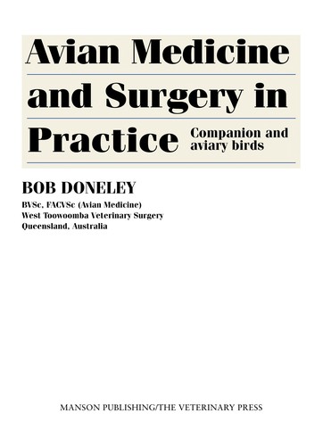 Cubierta de «Avian medicine and surgery in practice»
