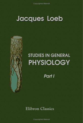 Cubierta de «Studies in General Physiology»