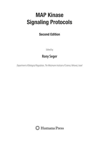 Cubierta de «MAP kinase signaling protocols»