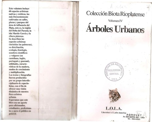 Cubierta de «Arboles Urbanos»