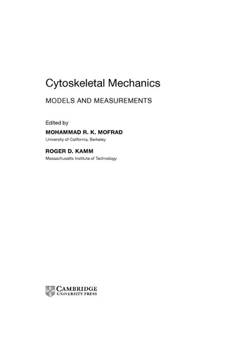 Cubierta de «Cytoskeletal Mechanics»