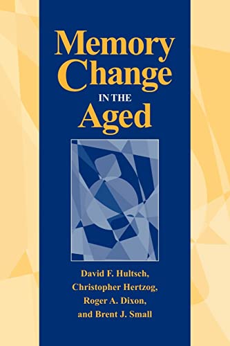 Cubierta de «Memory Change in the Aged»