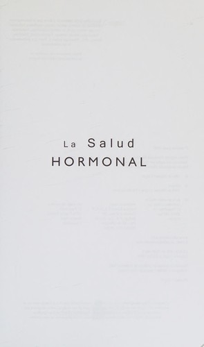 Cubierta de «La salud hormonal»