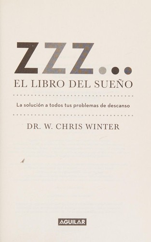 Cubierta de «ZZZ ... el libro del sueño»