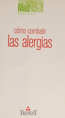Cubierta de «Cómo combatir las alergias»