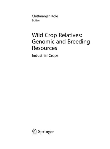 Cubierta de «Wild Crop Relatives: Genomic and Breeding Resources»