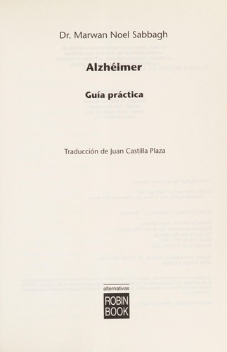 Cubierta de «Alzheimer»