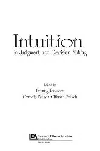 Cubierta de «Intuition in judgment and decision making»