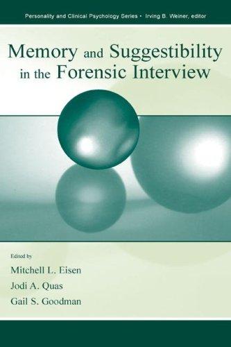Cubierta de «Memory and Suggestibility in the Forensic interview (Personality and Clinical Psychology Series)»