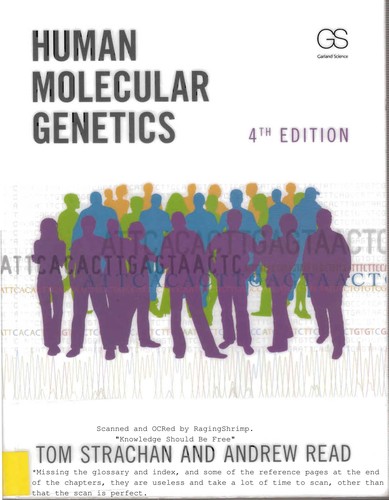 Cubierta de «Human molecular genetics»